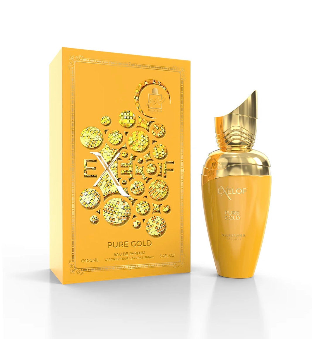 MILESTONE EXELOF PURE GOLD UNISEX EDP 85ML 2.80Z