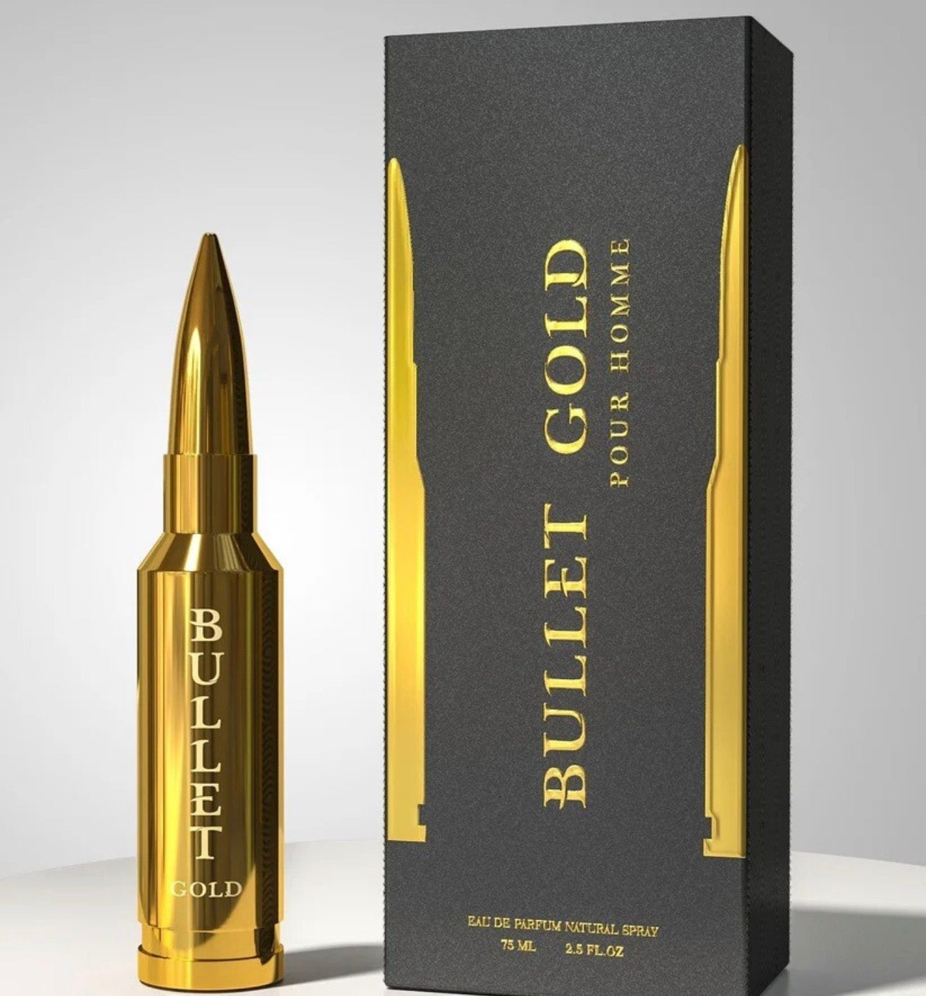 BHARARA BULLET GOLD MEN EDP 75ML  2.5 OZ